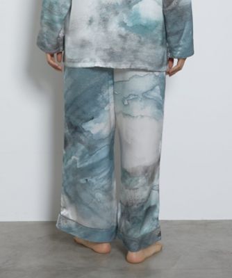 ＜Ｆｏｏ　Ｔｏｋｙｏ　ｘ　Ｌａｕｔａｓｈｉ＞　【ボトムス】シルクパジャマ　ジェンダーレス　グリーン