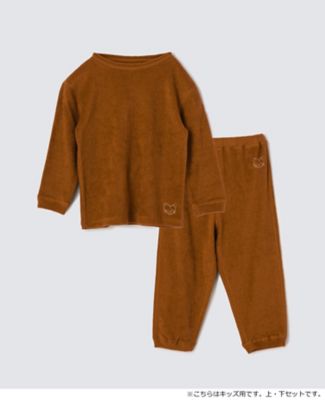 Foo Tokyo/フートウキョウ <Foo Tokyo x Lautashi>コットンパイル セット(プルオーバー×パンツ)キッズ ブラウン