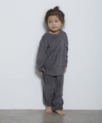 ＜Ｆｏｏ　Ｔｏｋｙｏ　ｘ　Ｌａｕｔａｓｈｉ＞コットンパイル　セット（プルオーバー×パンツ）キッズ　グレー