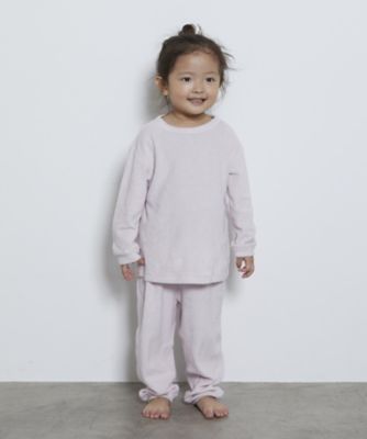 ＜Ｆｏｏ　Ｔｏｋｙｏ　ｘ　Ｌａｕｔａｓｈｉ＞コットンカシミヤパイル　セット（プルオーバー×パンツ）キッズ　ピンク