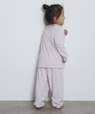 ＜Ｆｏｏ　Ｔｏｋｙｏ　ｘ　Ｌａｕｔａｓｈｉ＞コットンカシミヤパイル　セット（プルオーバー×パンツ）キッズ　ピンク