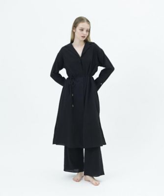 ＜Foo Tokyo＞和紙コットンシアーシャツ　ブラック