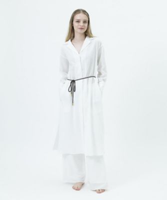 ＜Foo Tokyo＞和紙コットンシアーシャツ　ホワイト