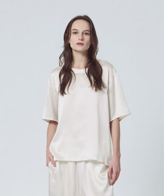 ＜Foo Tokyo＞シルクサテンプルオーバー　パールホワイト