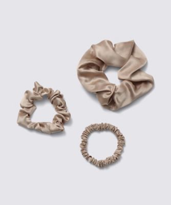 Foo Tokyo/フートウキョウ シルクシュシュセット　ピンクベージュ