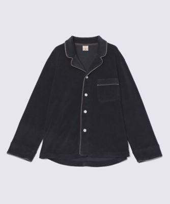 ＜Foo Tokyo＞【トップス】コットンウールパイル　パジャマ　チャコールグレー