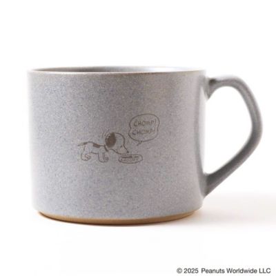 PEANUTS Cafe (Women)/ピーナッツ カフェ フラットシリーズ　マグカップ　グレー