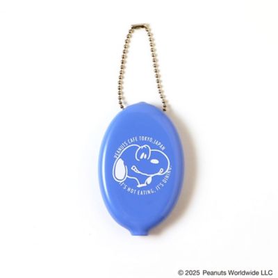 ＜PEANUTS Cafe (Women)＞ラバーコインケース　ブルー