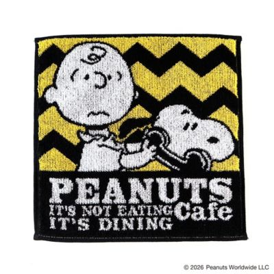 ハンドタオル CALL イエロー | PEANUTS Cafe (Women)/ピーナッツ