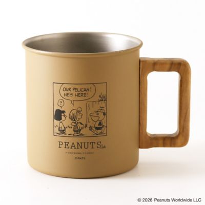 ウッドハンドルステンレスマグ ペリカンズ | PEANUTS Cafe (Women