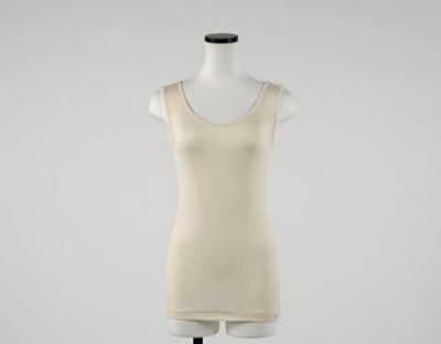 ＜lesbutte＞シルクリブ・タンクトップ　Ｍ～Ｌ