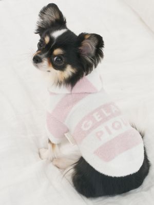 ＜gelato pique (Women)＞【ＣＡＴ＆ＤＯＧ】スムーズィー２ボーダーフーディー