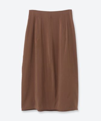 OUT SEAM SATIN SK 定価39600 三越伊勢丹限定 約70%オフ RAYON―POLYESTER BROAD SKIRT