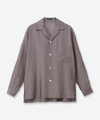 ACETATE CUPRO STRIPE PJ SHIRT