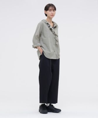 美品⁑マーガレットハウエル　コットン シャツジャケット　深みグリーン　2 羽織り シャツ WASHED COTTON CHAMBRAY SHIRT