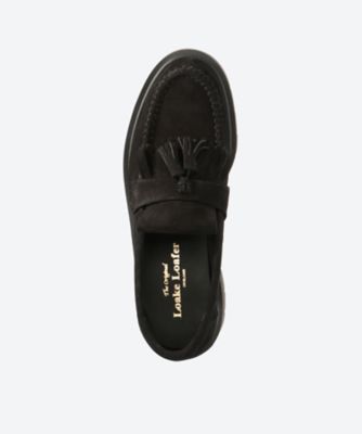 シューズ Tassle Loafer Black Suede 623