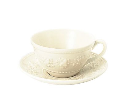 WEDGWOOD/ウェッジウッド フェスティビティ　アイボリー　ティーカップ＆ソーサー