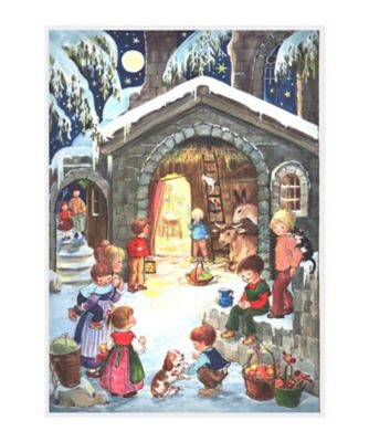 ATELIER NIKI TIKI (Baby & Kids)/アトリエ ニキティキ アドベントカレンダー 犬とあそぶ男の子 SEL024 机・デスク【三越伊勢丹/公式】