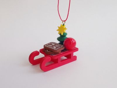 【送料無料】ATELIER NIKI TIKI (Baby & Kids)/アトリエ ニキティキ オーナメント 赤いソリとクッキー 机・デスク【三越伊勢丹/公式】