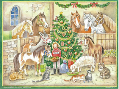 ATELIER NIKI TIKI (Baby & Kids)/アトリエ ニキティキ アドベントカレンダー ツリーを囲む馬と猫 おもちゃ【三越伊勢丹/公式】