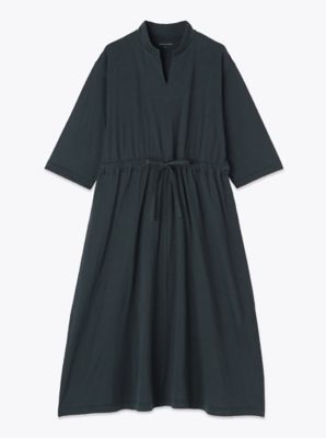 スタンドネック七分袖ワンピース | watanomama/ワタノママ