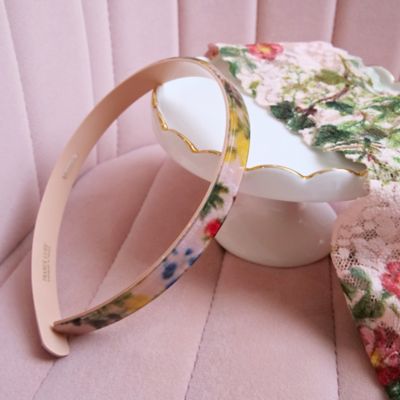 FRANCE LUXE (Women)/フランスラックス 1/2ウルトラコンフォート ヘッドバンド プリンテッド シグニチャー レース ロー ライズ タンガ オーバージョイ セット