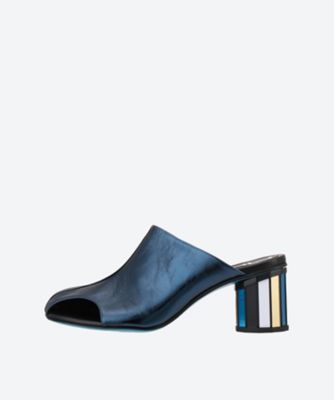 MANA 青 サンダル サイズ38 HERMES（エルメス）サンダル 青 サイズ:EU39(25.5cm位