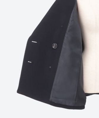 ラムリバーパールボタンPコート G246―300 | m，i，d， navy