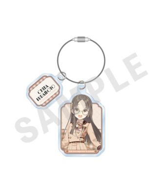 ☆【予約商品】ワイヤーアクリルキーホルダー めがね×ラテコーデver