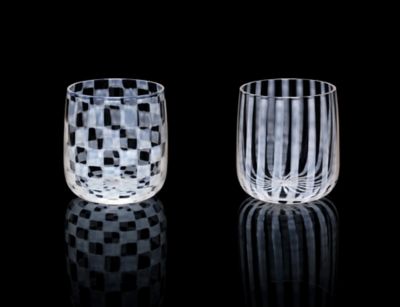＜MOHEIM＞【モヘイムおまとめ】ＹＵＫＩ　ｇｌａｓｓ　市松×十草セット