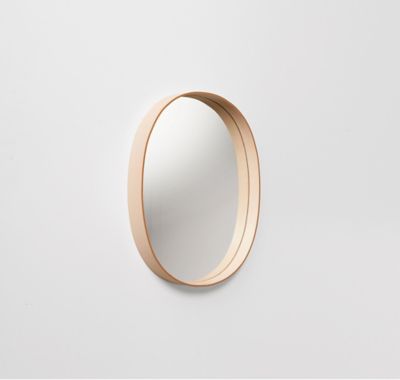  OVAL MIRROR ナチュラル 浴室・トイレ用品