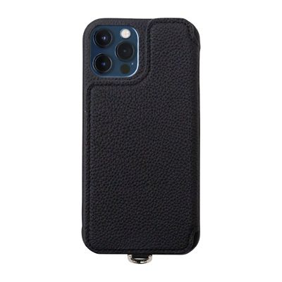 ＜DEMIU (Women)＞ＰＯＣＨＥ　ＦＬＡＴ（ｉＰｈｏｎｅ１２Ｐｒｏ／ｉＰｈｏｎｅ１２対応）ブラック