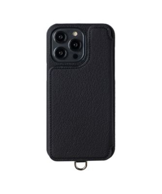 ＜DEMIU (Women)＞ＰＯＣＨＥ　ＦＬＡＴ（ｉＰｈｏｎｅ１４Ｐｒｏ対応）ブラック