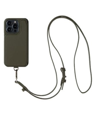 ＰＯＣＨＥ　ＦＬＡＴ（ｉＰｈｏｎｅ１４Ｐｒｏ対応）カーキ