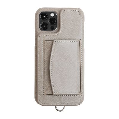 ＜DEMIU (Women)＞ＰＯＣＨＥ（ｉＰｈｏｎｅ１２Ｐｒｏ／ｉＰｈｏｎｅ１２対応）チャコール