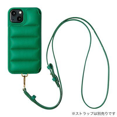 DEMIU BALLON iPhone14 グリーン レザーケース