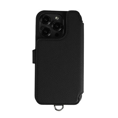 ＜DEMIU (Women)＞ＰＯＣＨＥ　ＦＬＡＴ（ｉＰｈｏｎｅ１４Ｐｒｏ対応）ブラック