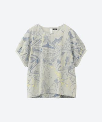 ＜marble SUD (Women/大きいサイズ)＞ＥＭＢ　Ｄｅｎｅｎ　Ｃａｎｄｙ　ブラウス