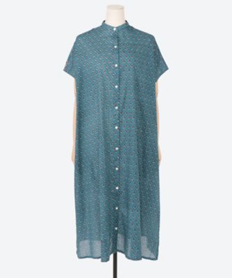 Ｂｌｏｃｋ　Ｆｌｏｗｅｒ　シャツワンピース
