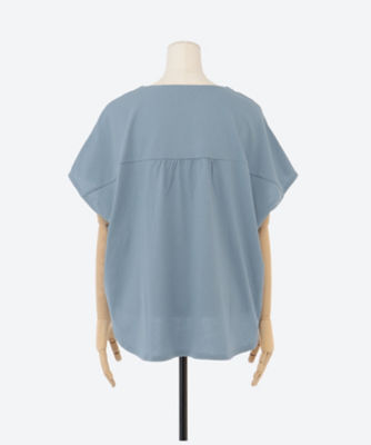美品 2023SS マーブルシュッド EMB あさがお ユルットブラウス 刺繍 あさがお ユルットBL | marble SUD (Women/大きいサイズ
