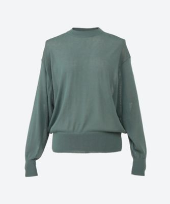 ＜marble SUD (Women/大きいサイズ)＞シアーＫＮＩＴ　ＰＯ