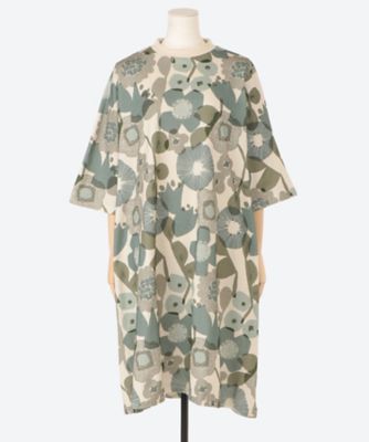   フローラル モックネック ワンピース big flower モックネックOP | marble SUD (Women