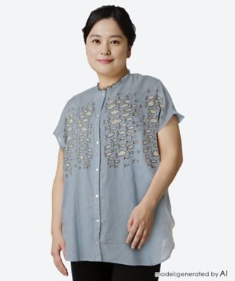 ＜marble SUD (Women/大きいサイズ)＞ｓｃｈｏｏｌ　ｏｆ　ｆｉｓｈ　Ｔｕｎｉｃ