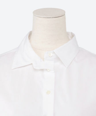 ストレッチホワイトブロード　半袖シャツ