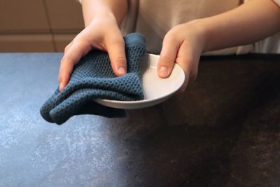 ★【産直】牛乳パックからできた　ハニカム織　タオル　５枚セット