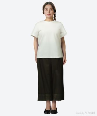 綿麻スラブ 裾レースPT 07FM073135 | marble SUD (Women