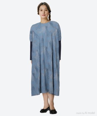 ＜marble SUD (Women/大きいサイズ)＞ＥＭＢ　ｓｗａｌｌｏｗ　ソデリブワンピース　０３ＦＦ０７４０１２