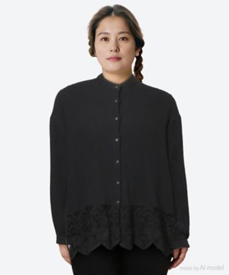 ＜marble SUD (Women/大きいサイズ)＞レースポニー　シャツ　０５ＦＦ０６９０５３