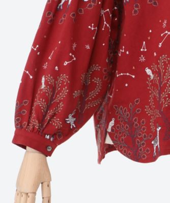 starry forest ソデシャーリングブラウス