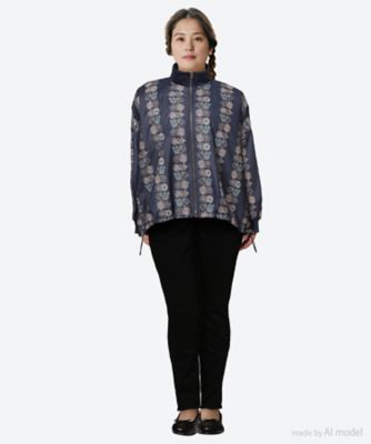 flower language ジップブルゾン